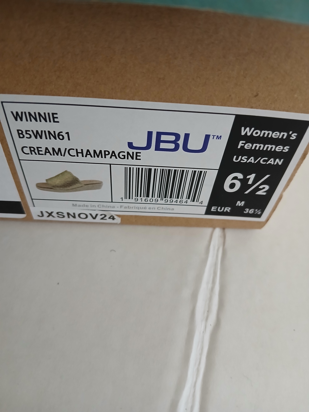 JBU Metallic Gold Cork Slide Sandals - Women's Size 6.5M New $40 - Picture 11 of 11